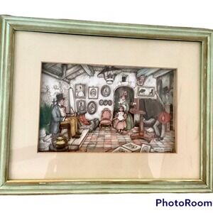 VTG 1973 ANTON PIECK 3D ART LITHOGRAPH PRINT PHOTO SHOP PHOTOGRAPHER PICTURE DAY